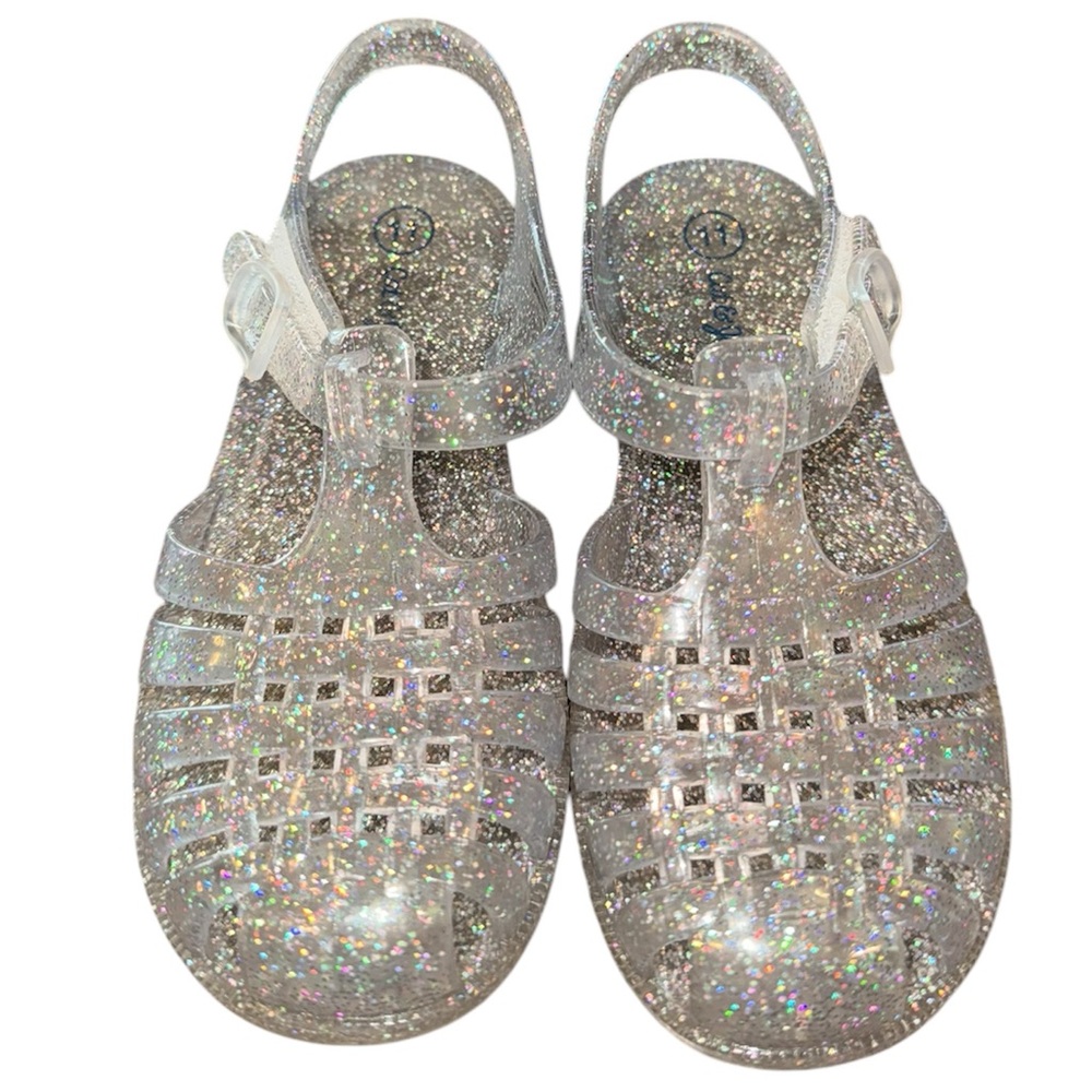 Cat & Jack Glitter Jelly Sandals
